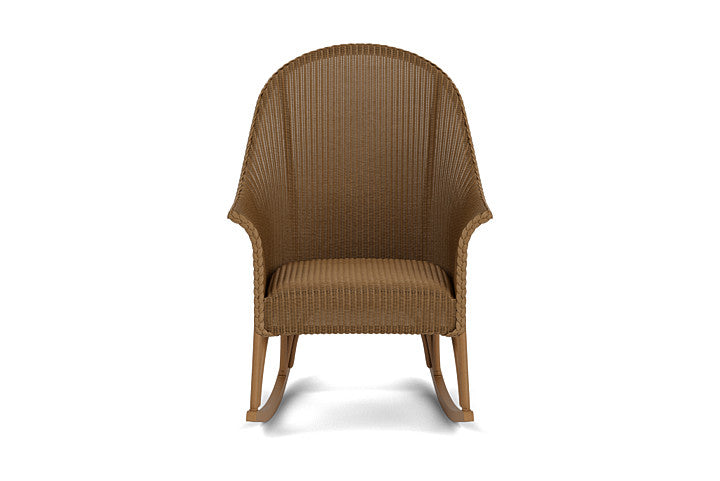 All Seasons High Back Porch Rocker with Padded Seat