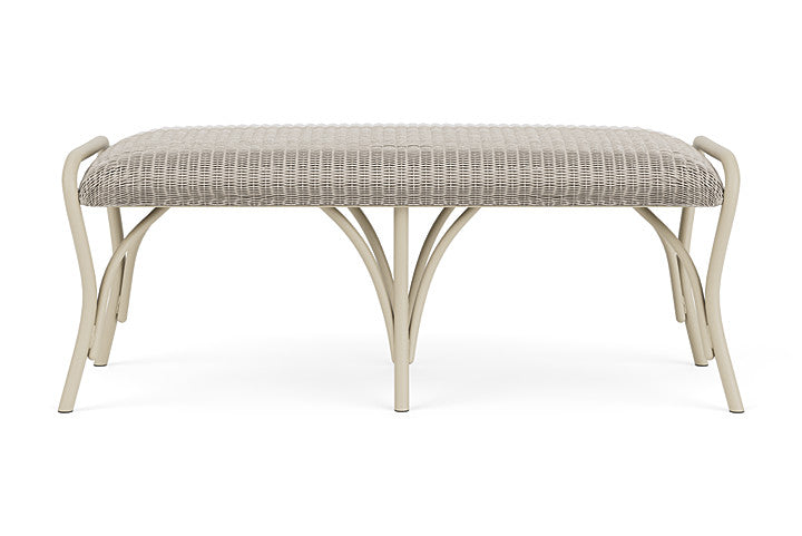 All Seasons Settee Ottoman with Padded Seat