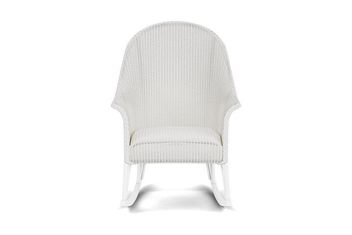 All Seasons High Back Porch Rocker with Padded Seat