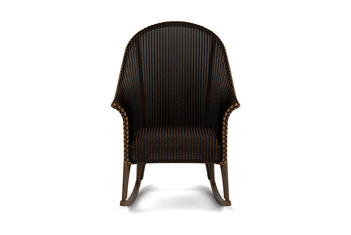 All Seasons High Back Porch Rocker with Padded Seat