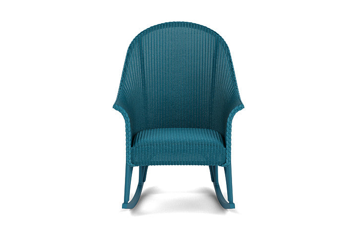 All Seasons High Back Porch Rocker with Padded Seat
