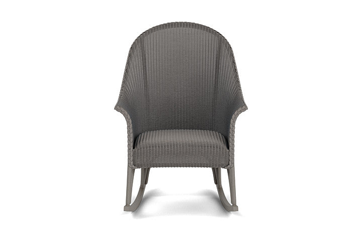 All Seasons High Back Porch Rocker with Padded Seat