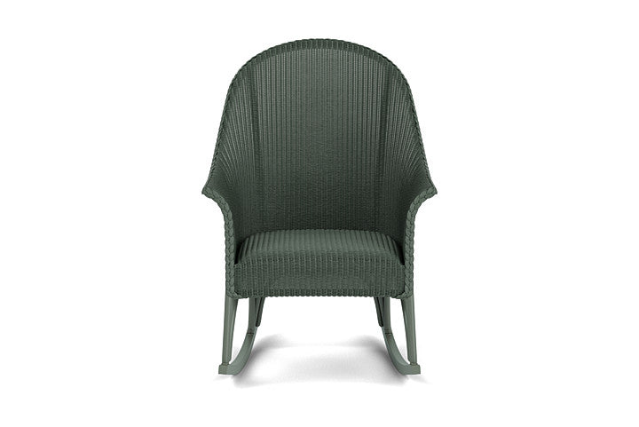 All Seasons High Back Porch Rocker with Padded Seat