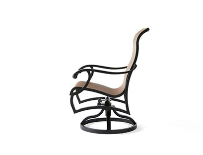 Volare Sling Swivel Rocking Dining Armchair