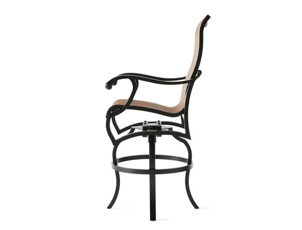 Volare Sling Swivel Bar Stool