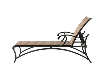 Volare Padded Sling Adjustable Chaise Lounge
