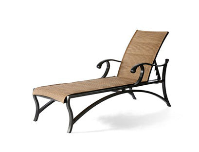 Volare Padded Sling Adjustable Chaise Lounge