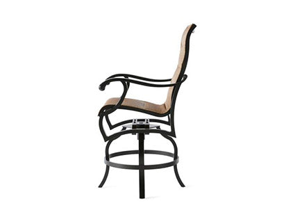 Volare Padded Sling Swivel Counter Stool