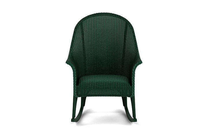 All Seasons High Back Porch Rocker with Padded Seat