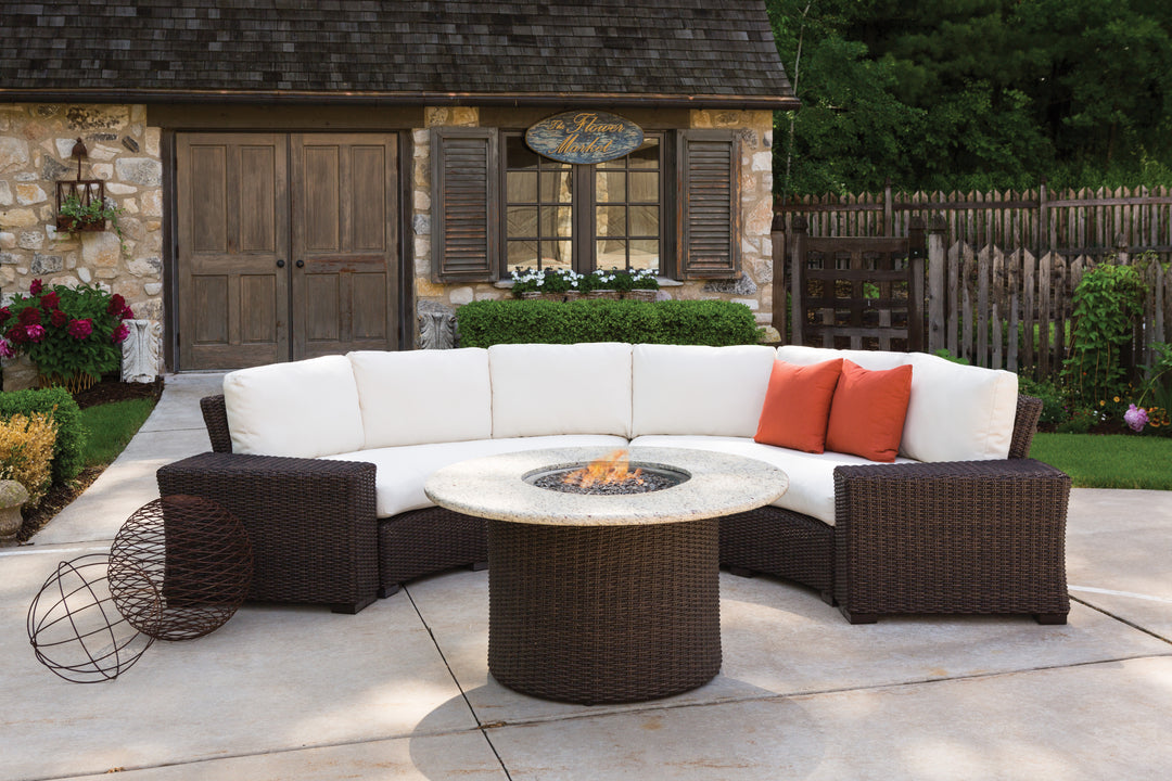 Mesa 48" Round Fire Table with Stone Top