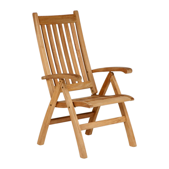 Ascot Teak Highbacked Reclining Chair