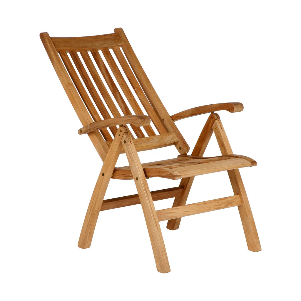 Ascot Teak Highbacked Reclining Chair