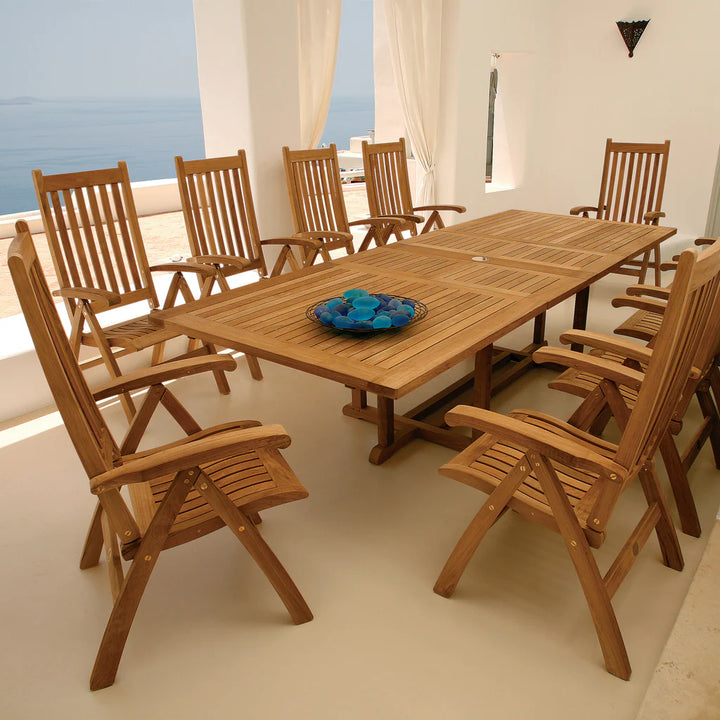 Ascot Teak Highbacked Reclining Chair