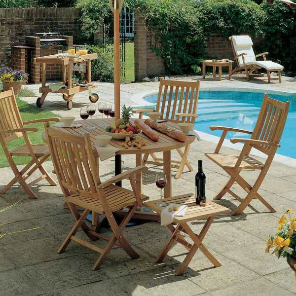 Ascot Teak Folding Carver Chair