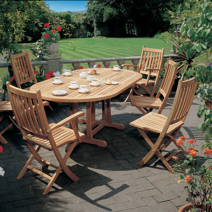 Ascot Teak Folding Dining Side Chair