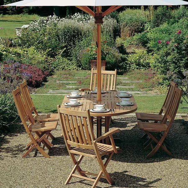 Ascot Teak Folding Dining Side Chair
