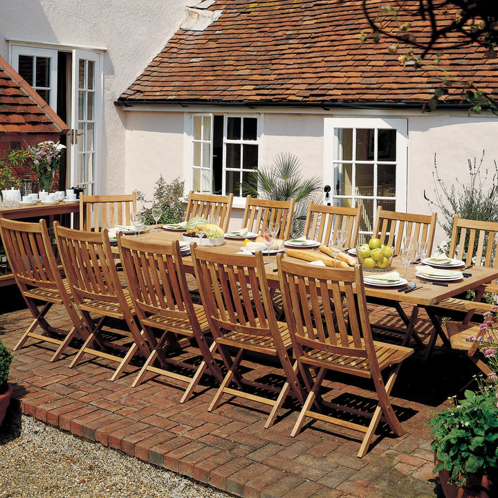 Ascot Teak Folding Dining Side Chair