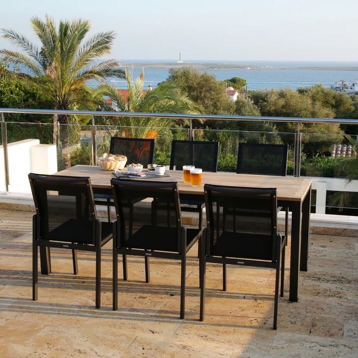Aura Aluminum Stacking Side Armchair