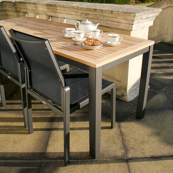 Aura Aluminum Stacking Side Armchair