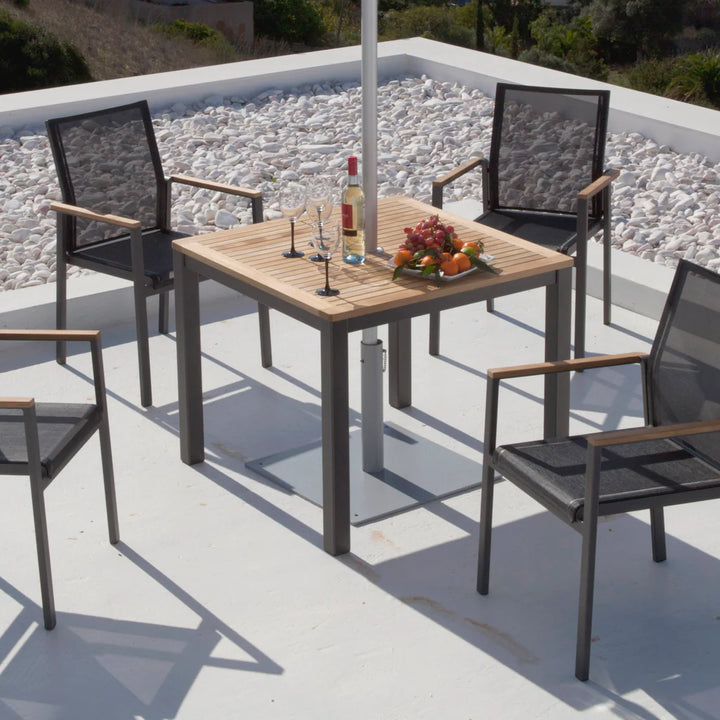 Aura 57" Rectangular Dining Table - Teak Top